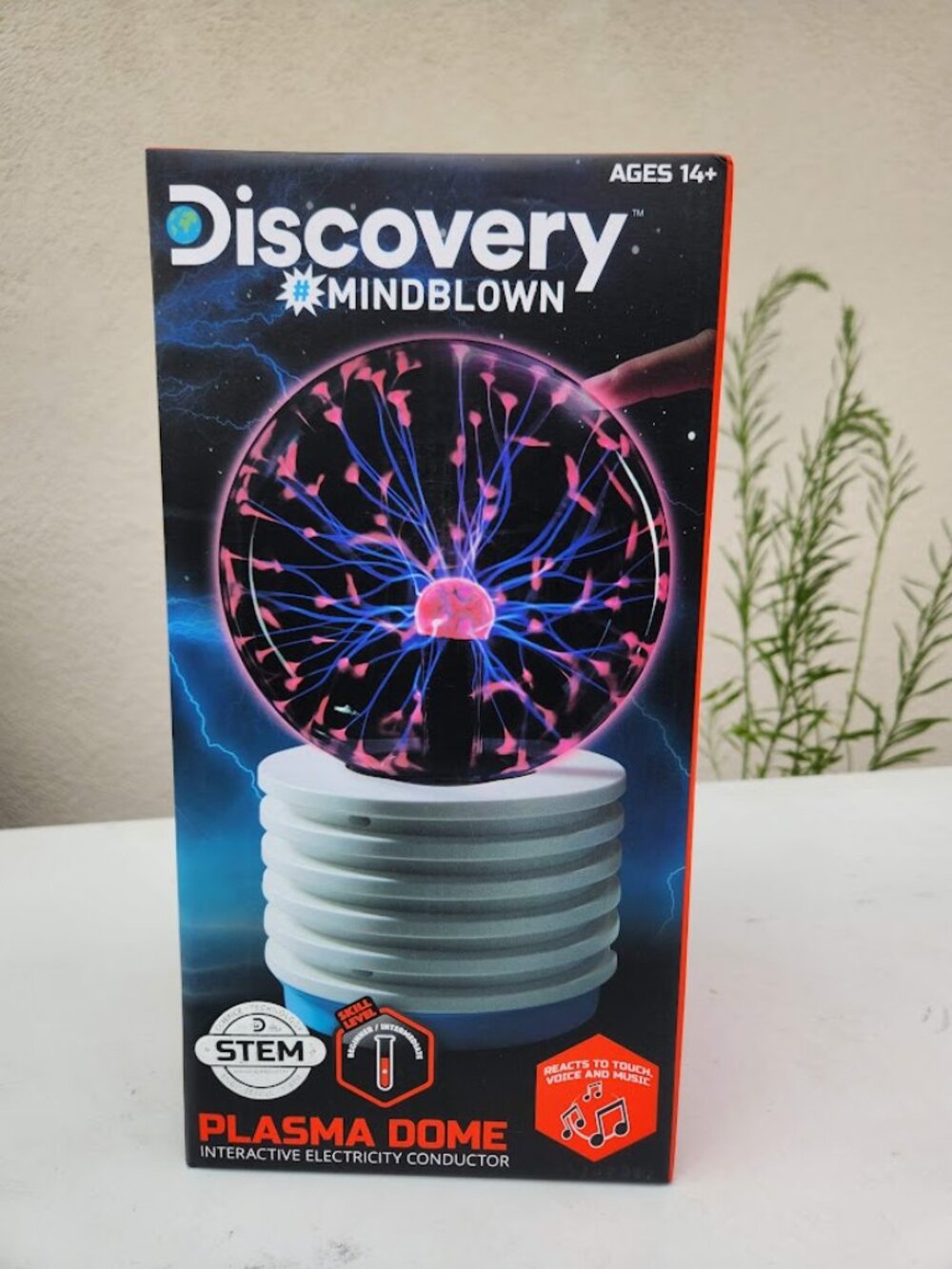 NEW Discovery Plasma Globe Lamp Room Decor Science Gift Touch and Sound Lightnin